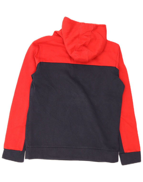 Adidas Grafisk hættetrøje til mænd UK 16/18 Large Navy Blue Colourblock