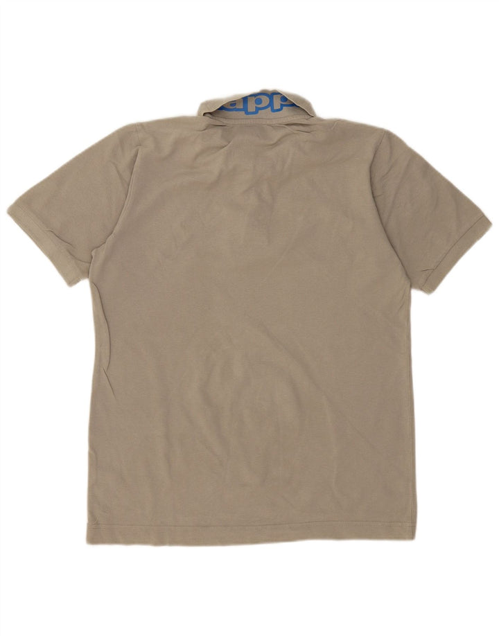 KAPPA Grafisk poloshirt til mænd Medium Khaki