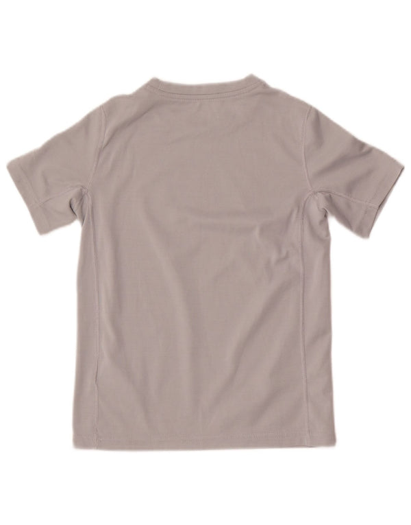 Nike Boys Dri Fit Standard Grafisk T-Shirt Top 8-9 år Lille Grå