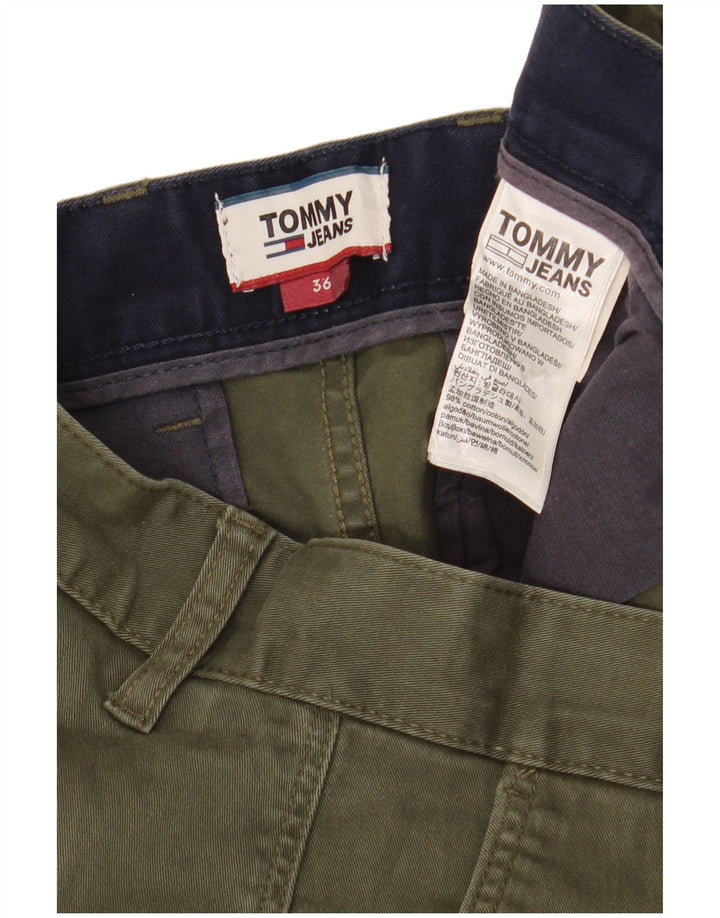 Tommy Hilfiger Herre Chino Shorts W36 Large Khaki Bomuld