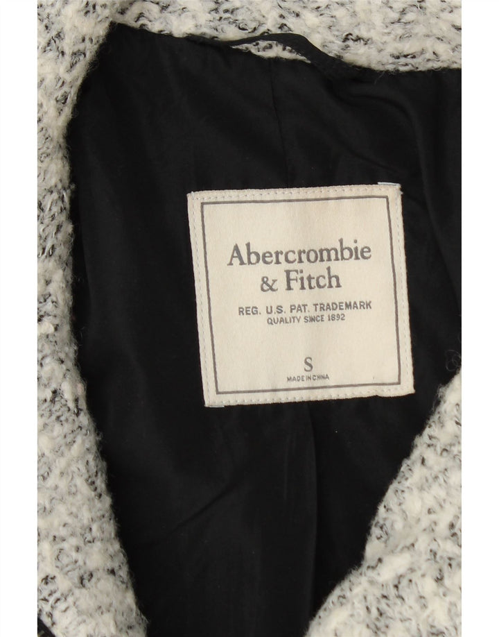Abercrombie & Fitch oversize overfrakke til kvinder UK 10 Små grå flækkede uld