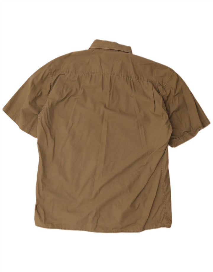 Wrangler Kortærmet Herreskjorte XL Khaki Bomuld