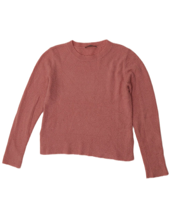 Oasis Dame Boat Neck Jumper Sweater UK 14 Medium Pink Akryl