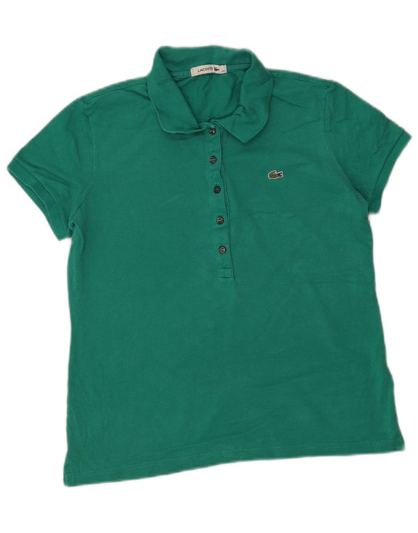 Lacoste Dame Polo Shirt Størrelse 40 Medium Grøn Bomuld