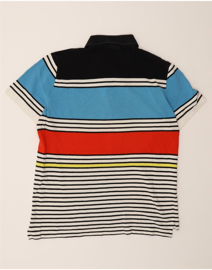Lacoste herre poloskjorte str. 5 Stor flerfarvet stribet bomuld
