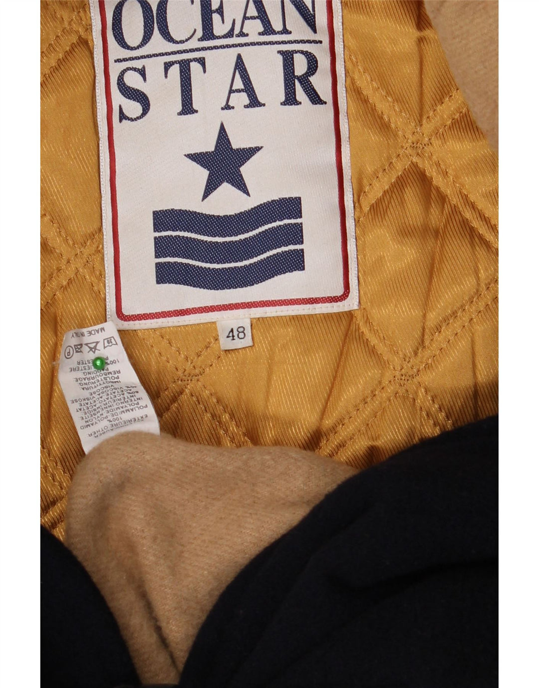 Ocean Star Herre Hooded Duffle Coat IT 48 Medium Navy Blue Polyamide