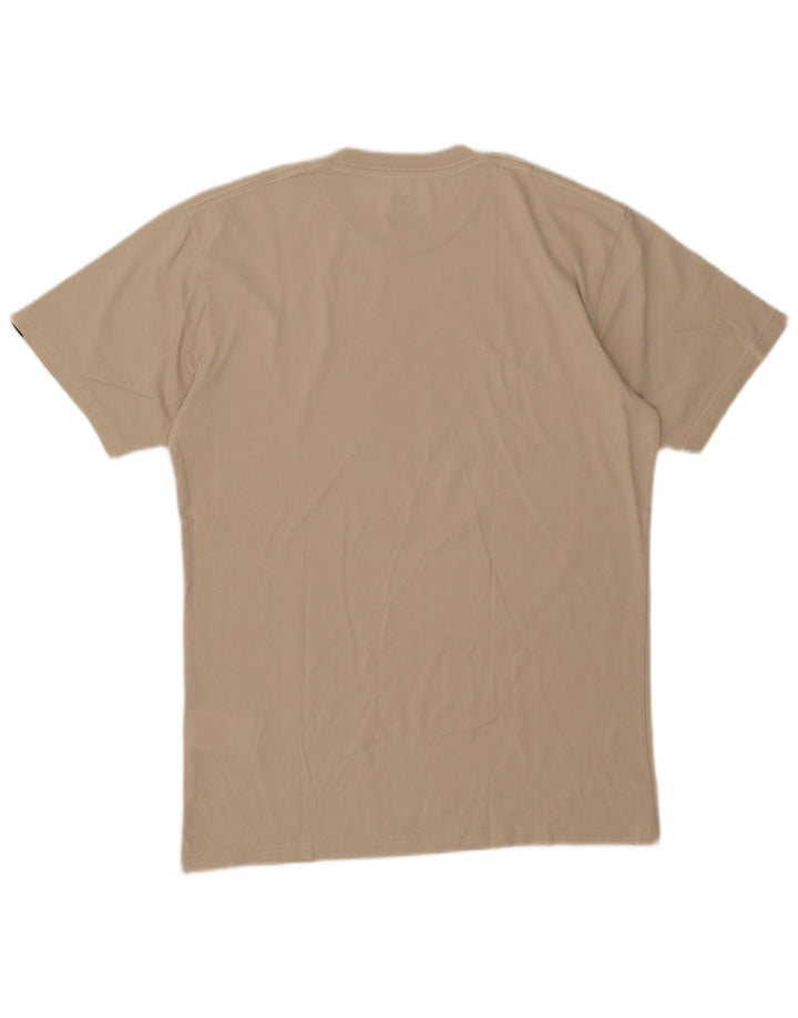 Vans Herre Classic Fit Grafisk T-Shirt Top Medium Beige Bomuld