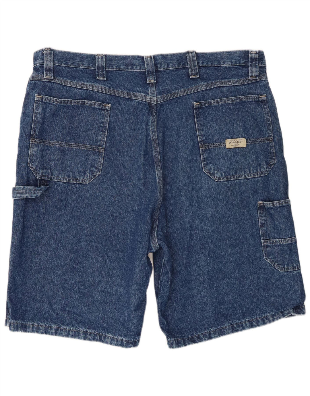 Wrangler Herre Cargo Denim Shorts W38 XL Blå Bomuld
