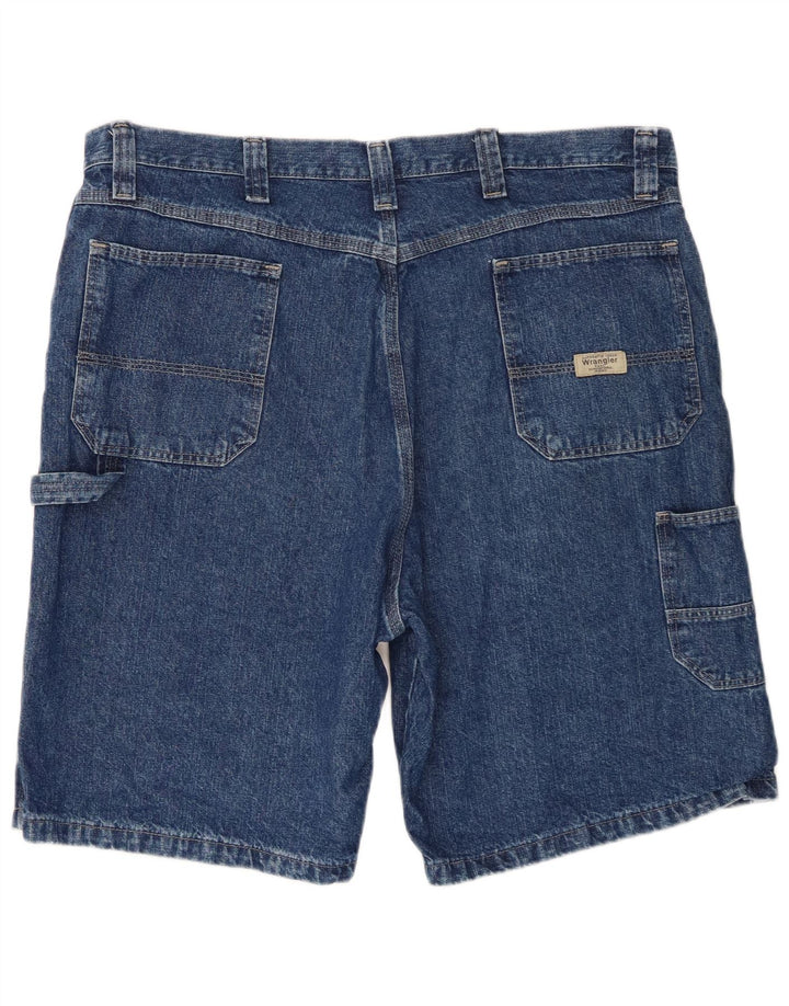 Wrangler Herre Cargo Denim Shorts W38 XL Blå Bomuld