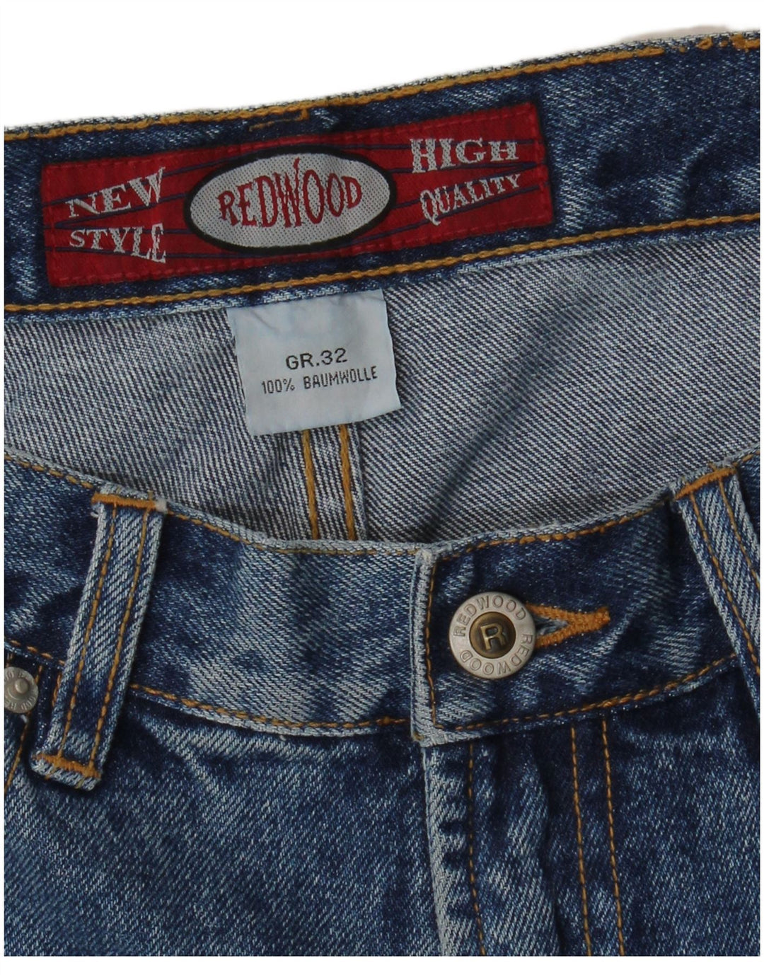 REDWOOD Dame denimshorts W32 Large Blue Bomuld