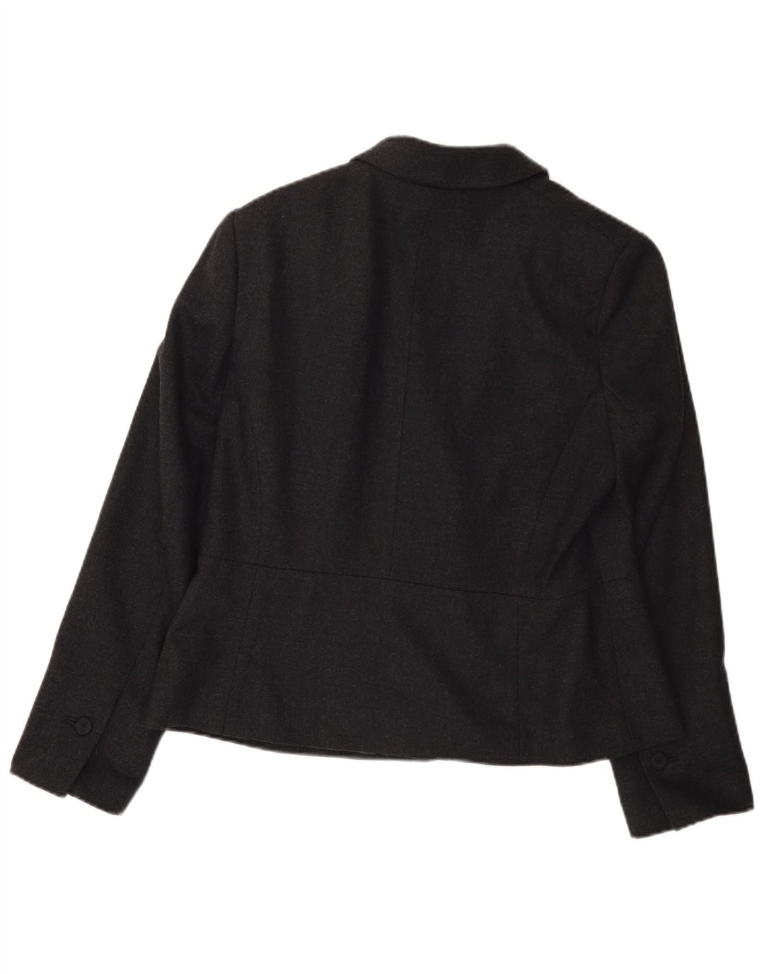 Laura Ashley Dame 1 Knap Blazer Jakke UK 18 XL Grå Uld
