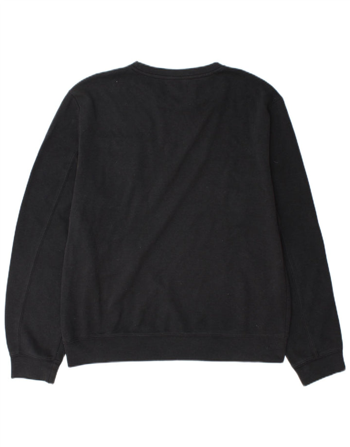 Zara Herre grafisk sweatshirt Jumper Medium Sort Polyester
