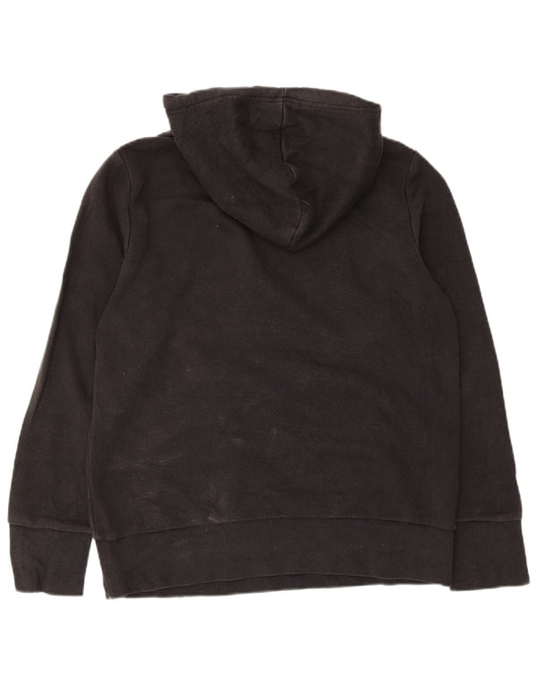 Adidas Graphic Hoodie Jumper UK 12/14 Medium Black