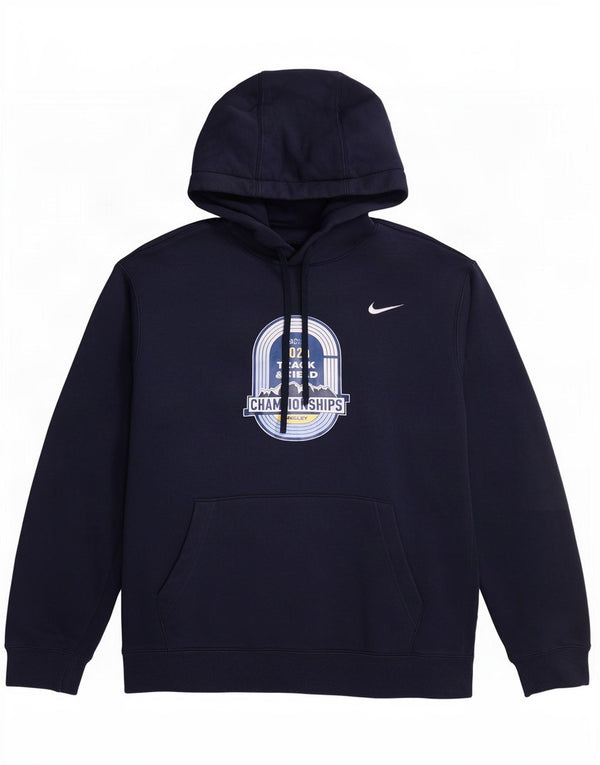 Nike Herre Track & Field Graphic Hoodie Jumper 2XL Marineblå Bomuld