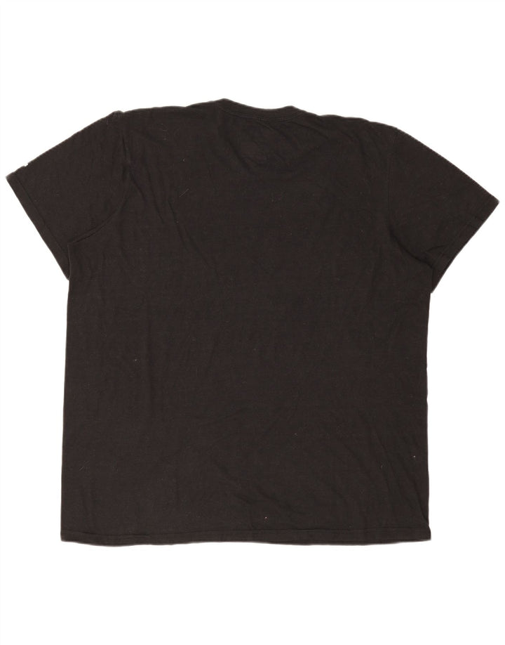 ADIDAS Grafisk T-shirt top til mænd 2XL sort polyester