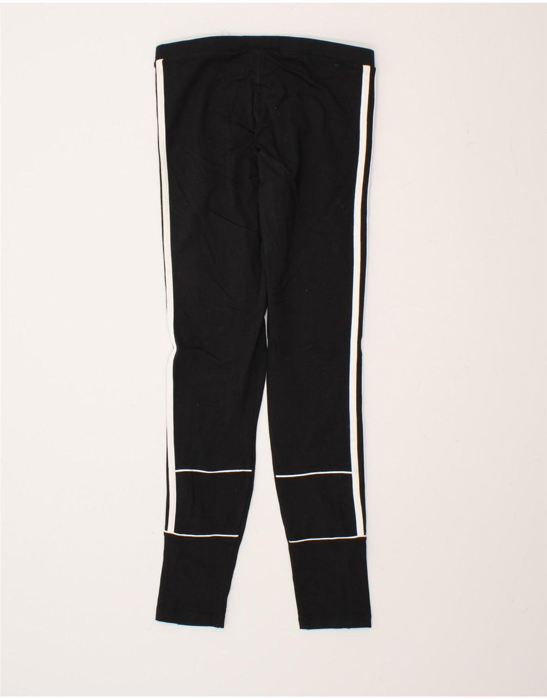 ADIDAS Womens Leggings UK 10 Small Black Cotton Vintage Adidas and Second-Hand Adidas from Messina Hembry 