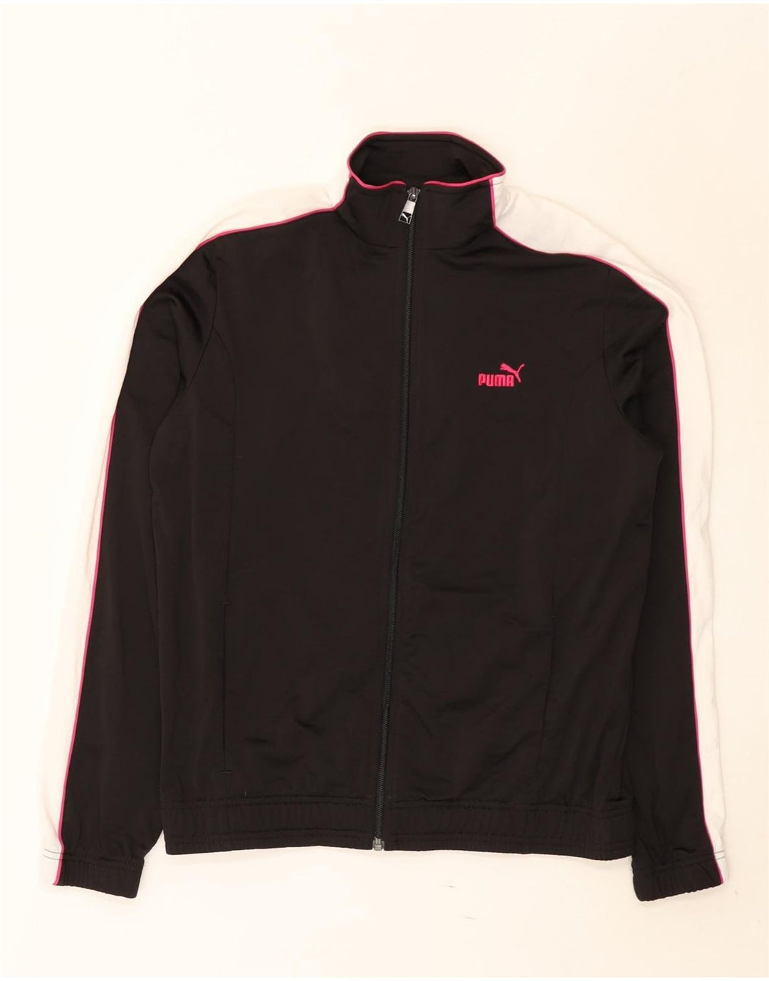 Puma træningsdragt topjakke til kvinder UK 16 Stor sort polyester