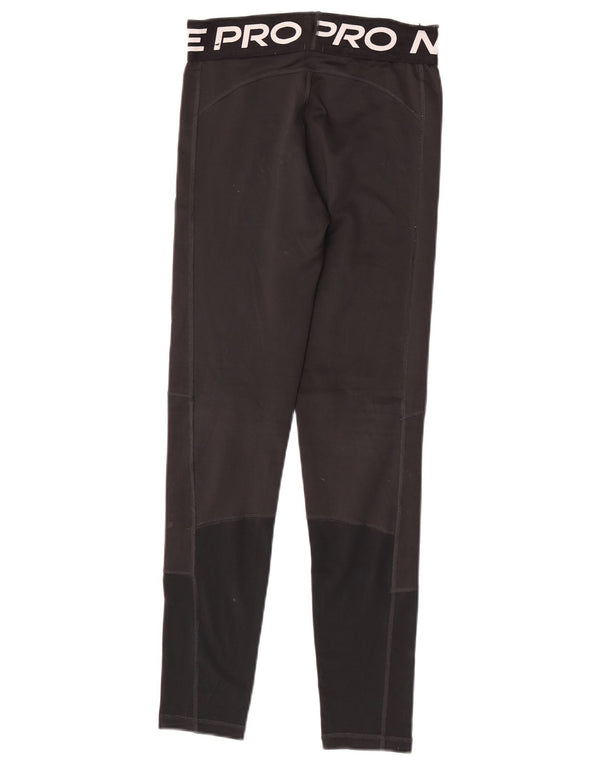 Nike piger Dri Fit grafiske leggings 13-14 år XL sort polyester