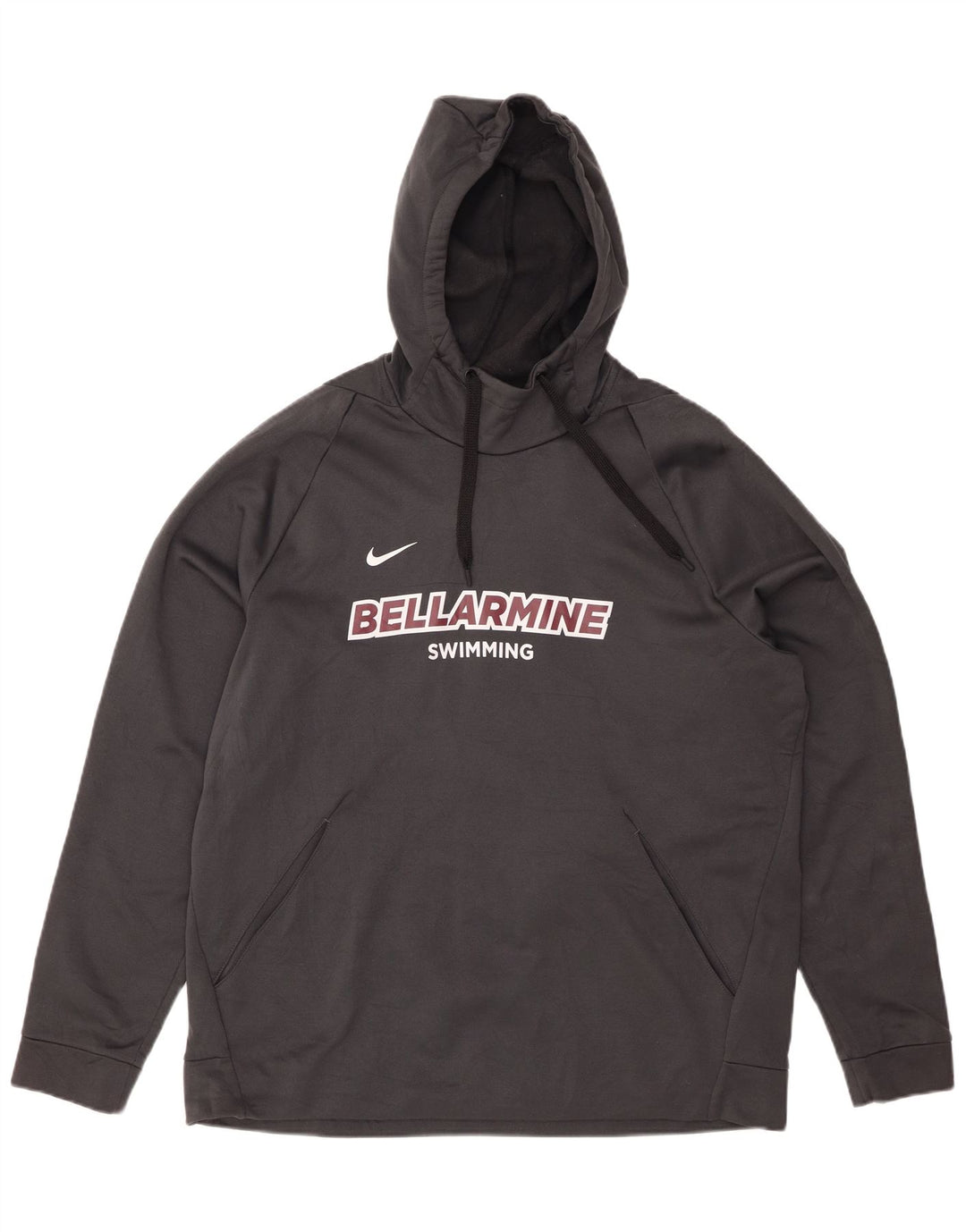 NIKE Herre Bellarmine grafisk hættetrøje XL Grå polyester