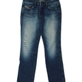 DIESEL Womens Distressed Straight Jeans W30 L34 Blue Cotton Vintage Diesel and Second-Hand Diesel from Messina Hembry 