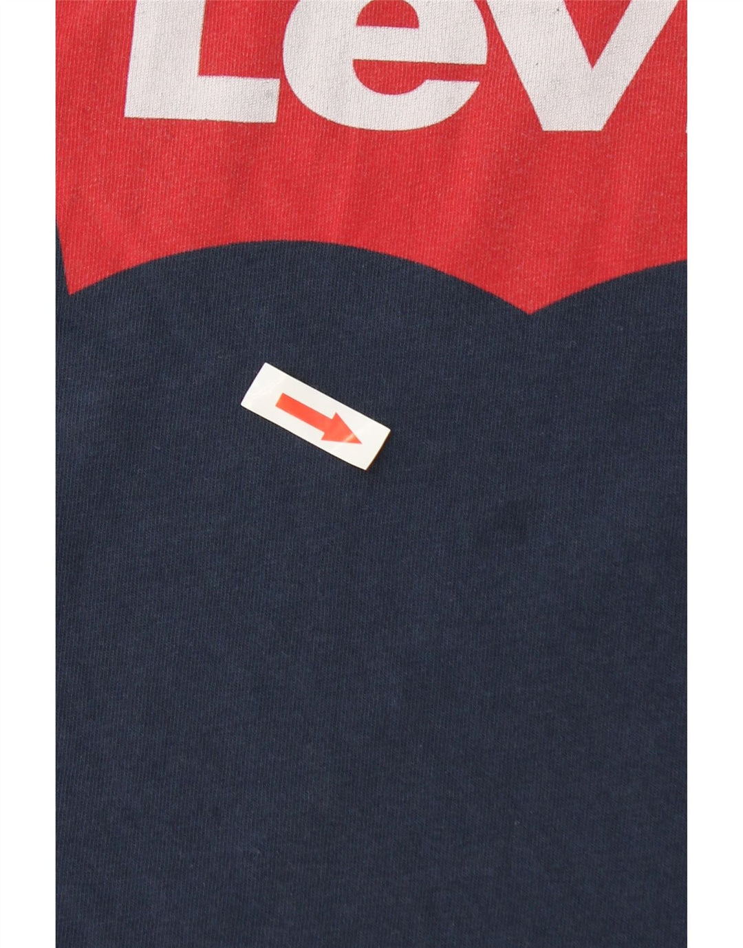 Levi's Grafisk T-shirt top til mænd, lille marineblå bomuld