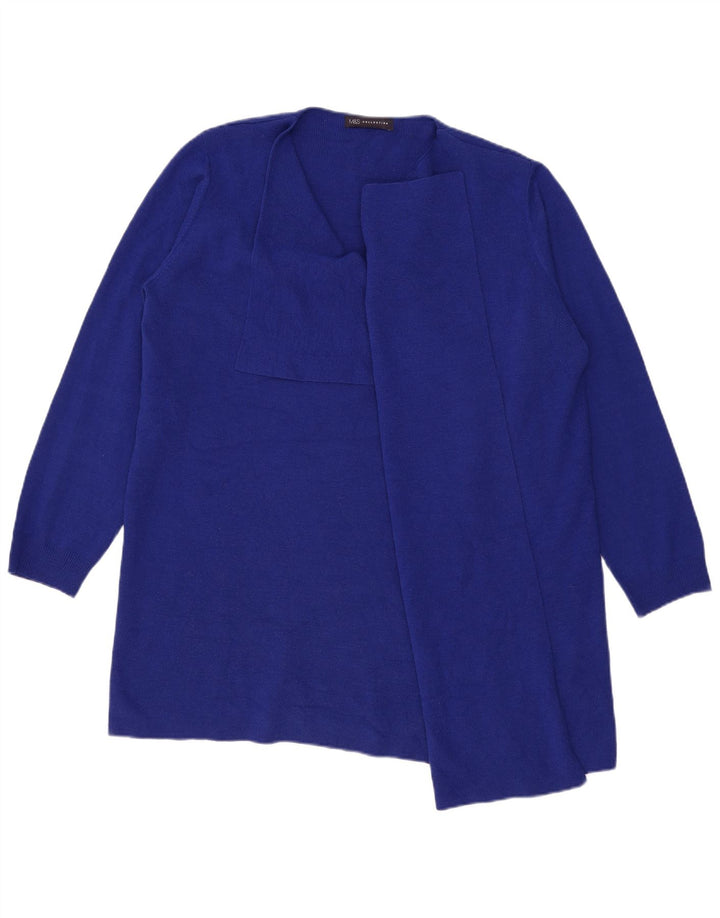 MARKS & SPENCER Dame Oversized Longline cardigan sweater UK 18 XL Blå