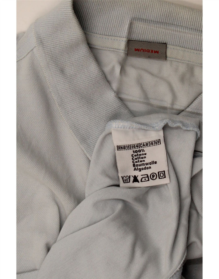 KAPPA Langærmet poloshirt til mænd mellemblå bomuld