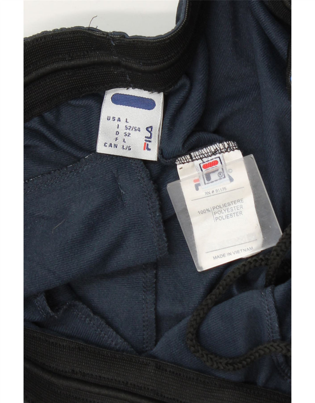 Fila Træningsdragt bukser til mænd IT 52/54 Large Navy Blue Colourblock