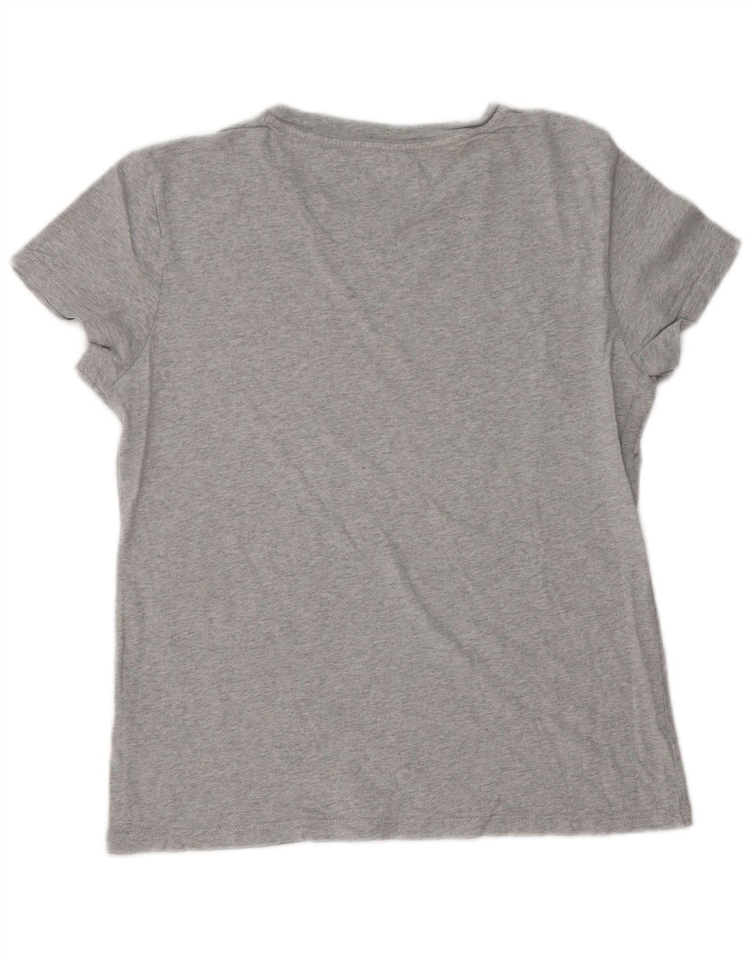Tommy Hilfiger Dame Grafisk T-Shirt Top UK 14 Medium Grå