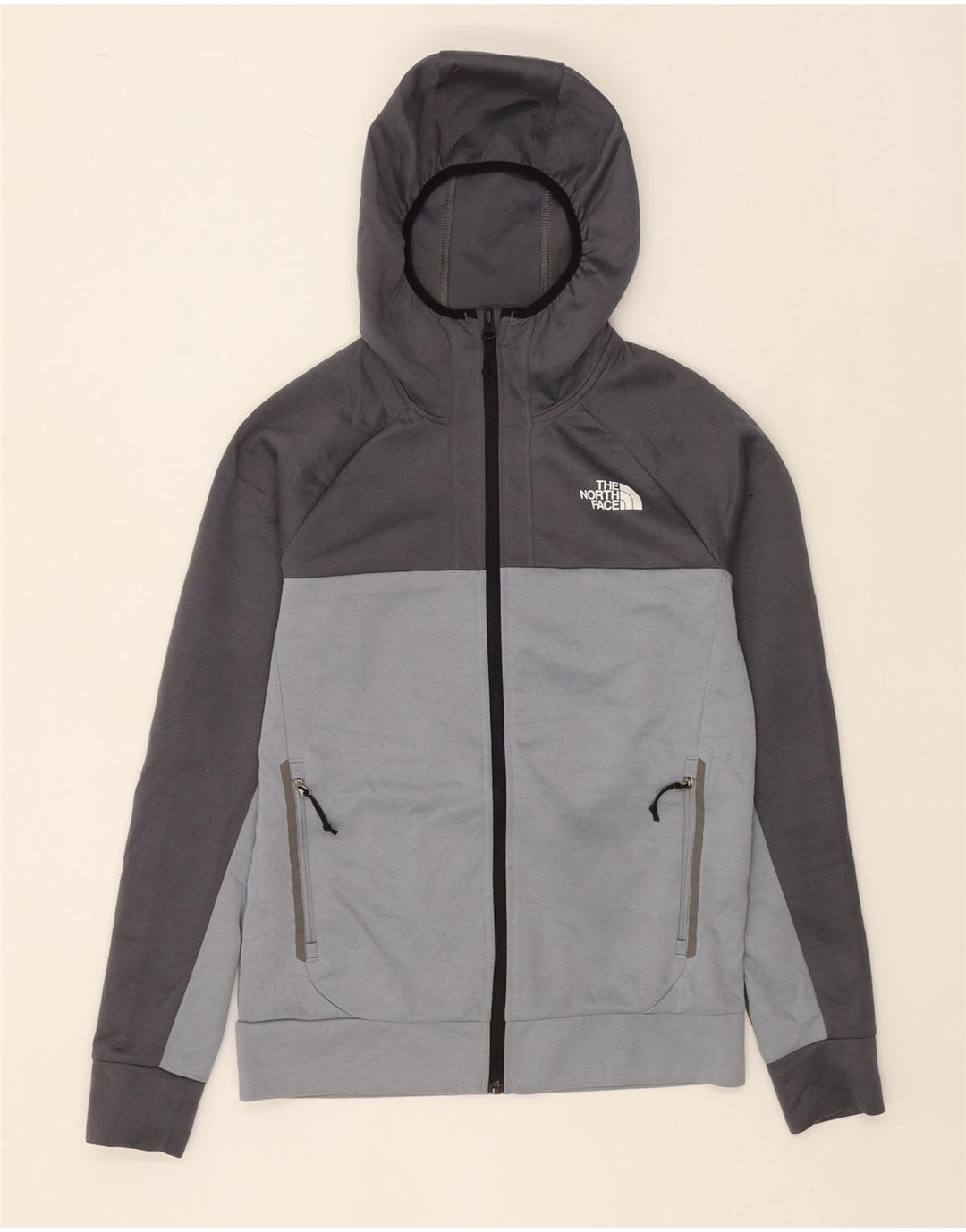 THE NORTH FACE Hættetrøje med lynlås til mænd Small Grey Colourblock Polyester
