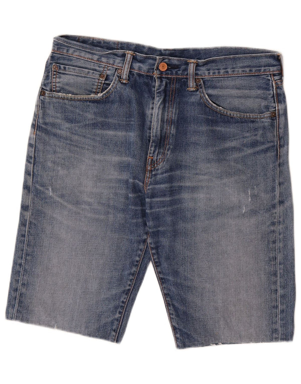 Levi's Distressed Denim Shorts til mænd W34 Large Blue Cotton