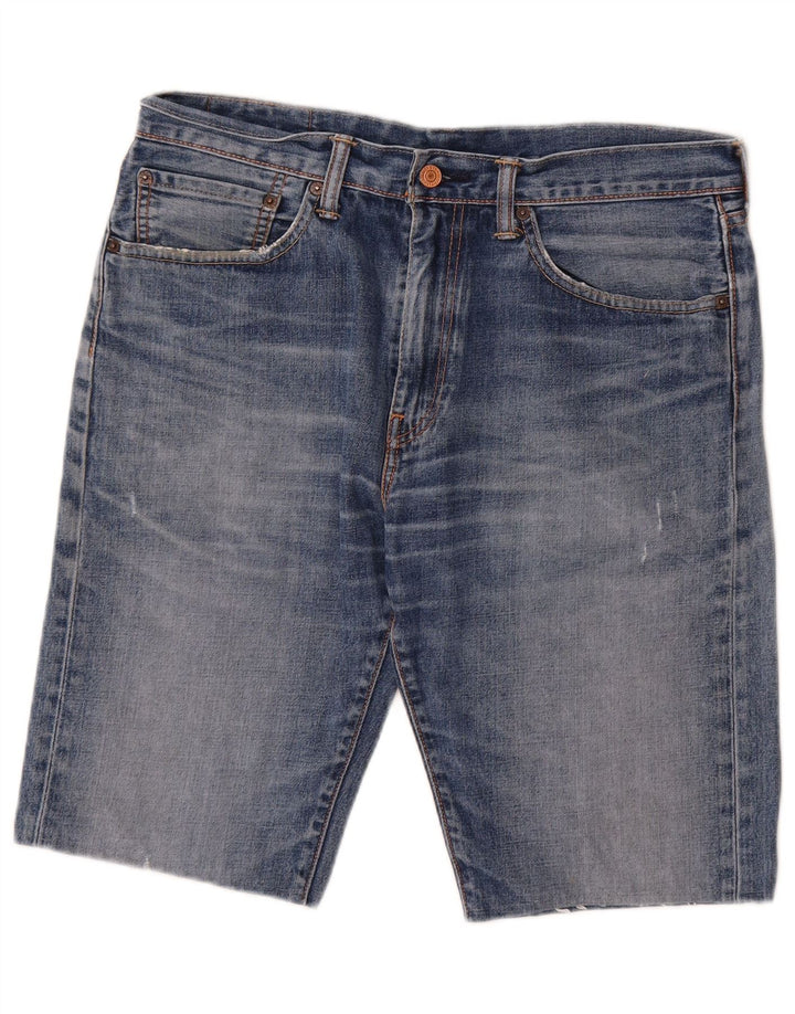 Levi's Distressed Denim Shorts til mænd W34 Large Blue Cotton