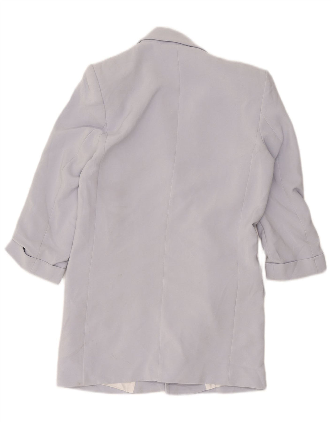 Zara Dame Open Loose Fit Blazer Jacket UK 6 XS Lilla Polyester