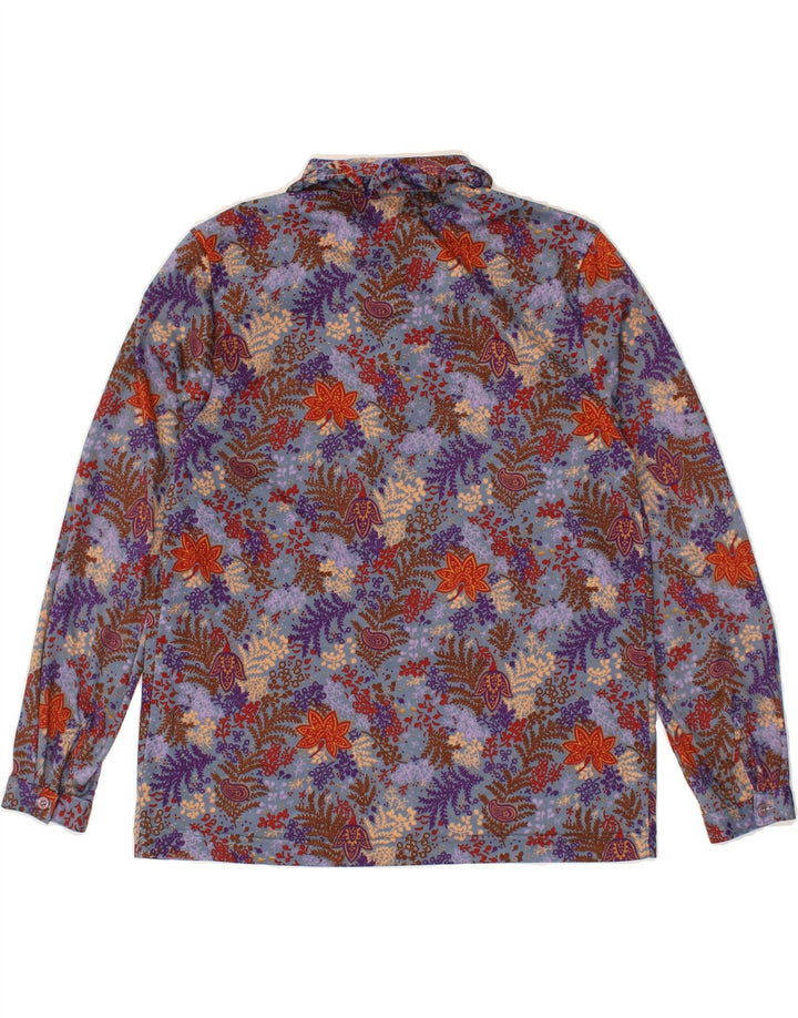 C&A Womens Pullover Shirt EU 44 XL Multicoloured Floral Polyester | Vintage C&A | Thrift | Second-Hand C&A | Used Clothing | Messina Hembry 