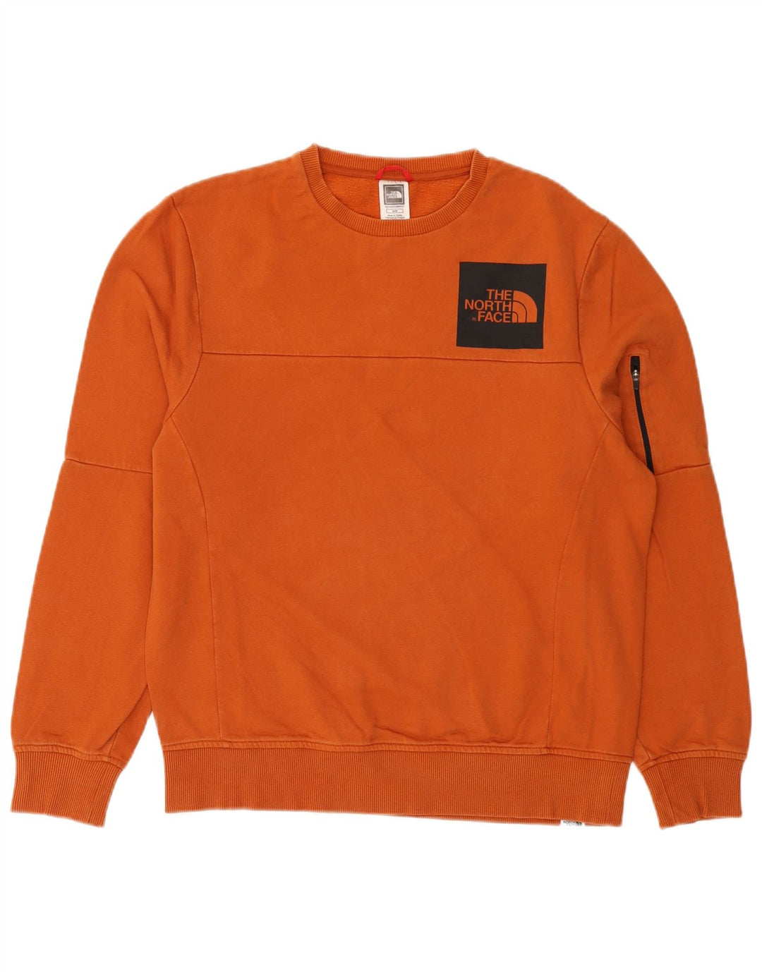 The North Face Herre Sweatshirt Jumper Medium Orange Bomuld