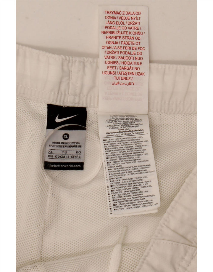 Nike Boys Sports Shorts 13-14 år XL Hvid Polyester