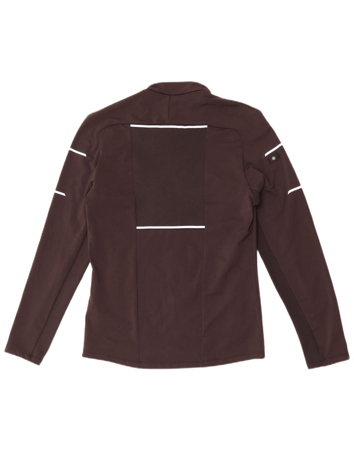 DECATHLON Træningsdragt til mænd Topjakke Medium Brun Colourblock Polyester