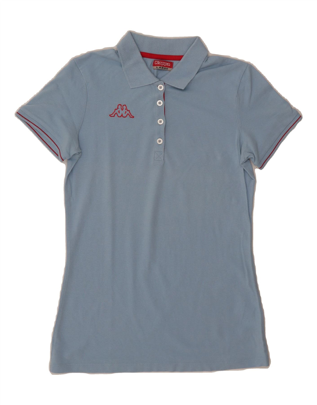 KAPPA Womens Polo Shirt UK 14 Large Blue Cotton Vintage Kappa and Second-Hand Kappa from Messina Hembry 