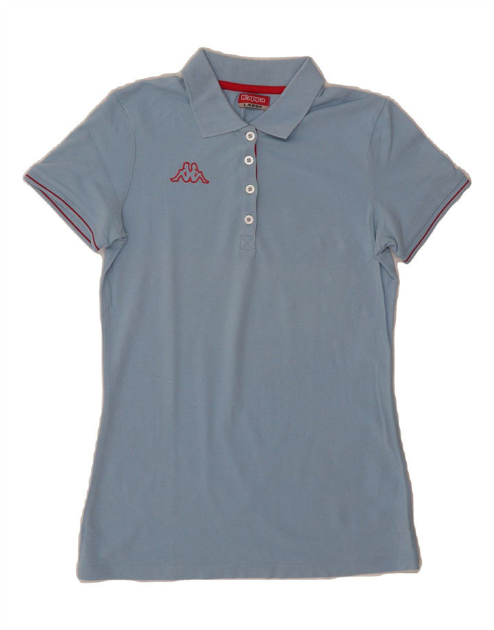 KAPPA Womens Polo Shirt UK 14 Large Blue Cotton Vintage Kappa and Second-Hand Kappa from Messina Hembry 