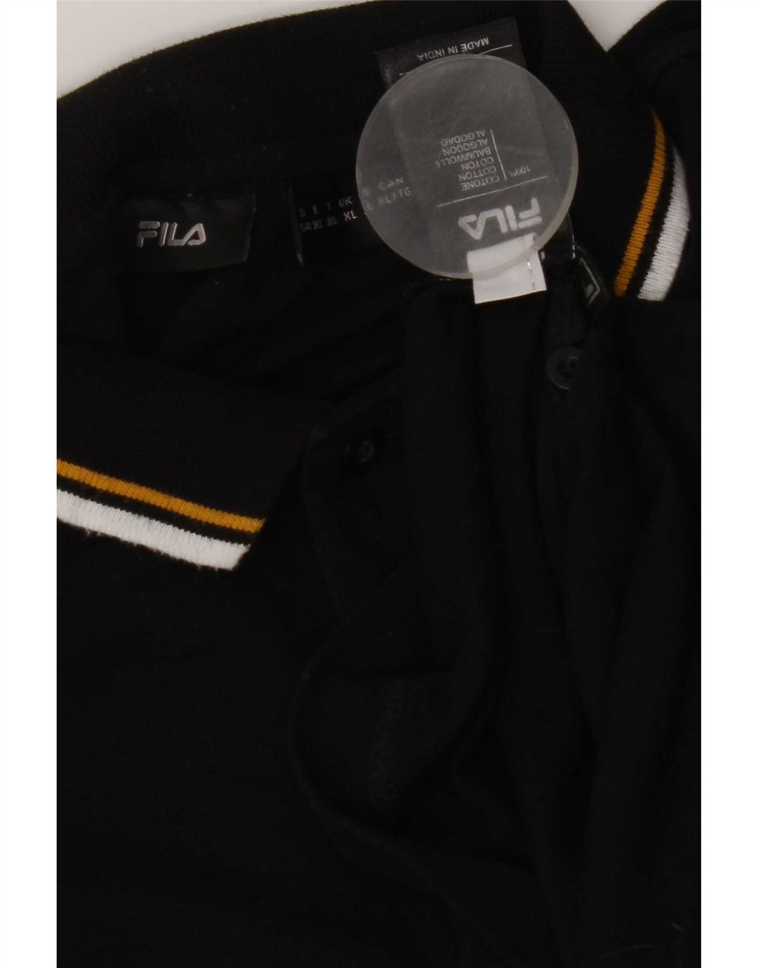 Fila Herre poloshirt XL Sort bomuld