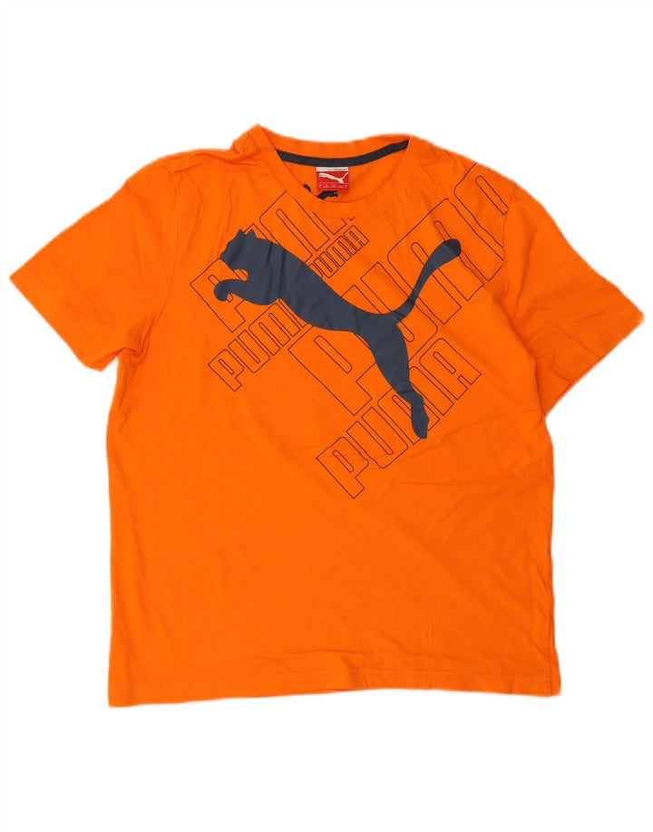 Puma Herre Grafisk T-Shirt Top Lille Orange