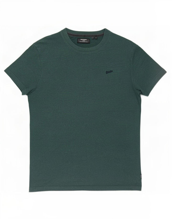 Superdry T-shirt top mellemgrøn bomuld til mænd