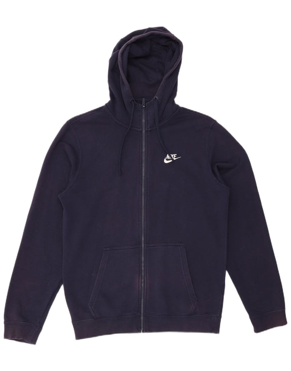 Nike Mens Zip Hoodie Sweater Small Navy Blue