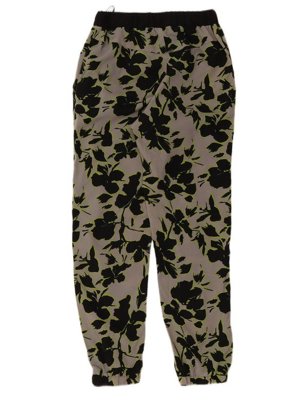 Topshop Dame joggers Casual Bukser UK 8 Small W28 L27 Grå blomster