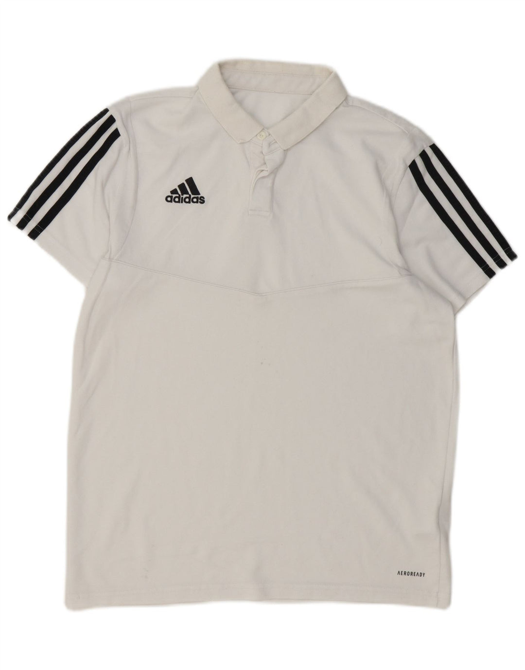 Adidas Aeroready Polo Shirt Medium White Bomuld til mænd