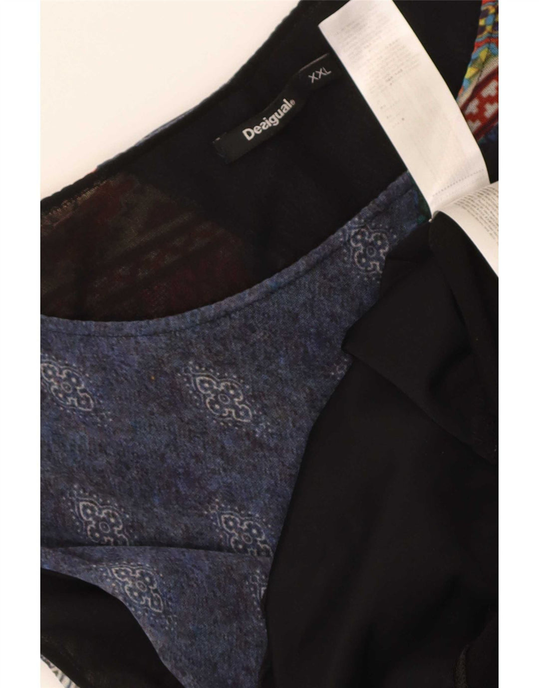 Desigual Kvinders Grafisk A-Line Kjole UK 20 2XL Flerfarvet Patchwork