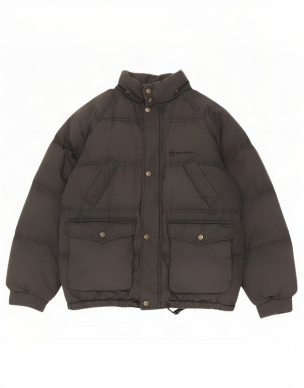 Sergio Tacchini Mens Padded Jacket UK 38 Medium Black Polyamide