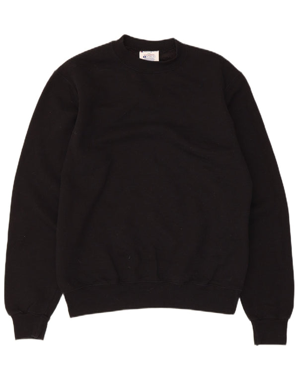 Champion Womens Regular Fit Sweatshirt Jumper UK 10 Small Black Bomuld