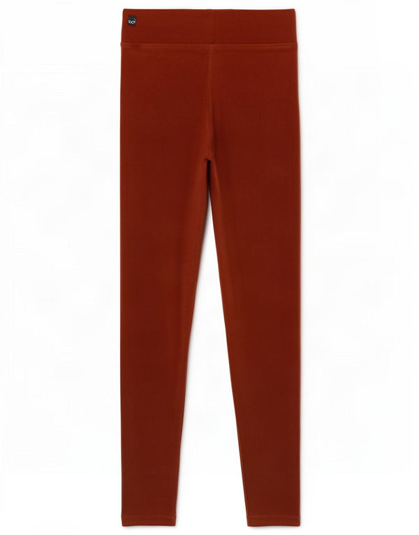 Marks & Spencer Dame Velour Leggings UK 6 XS Brun Bomuld