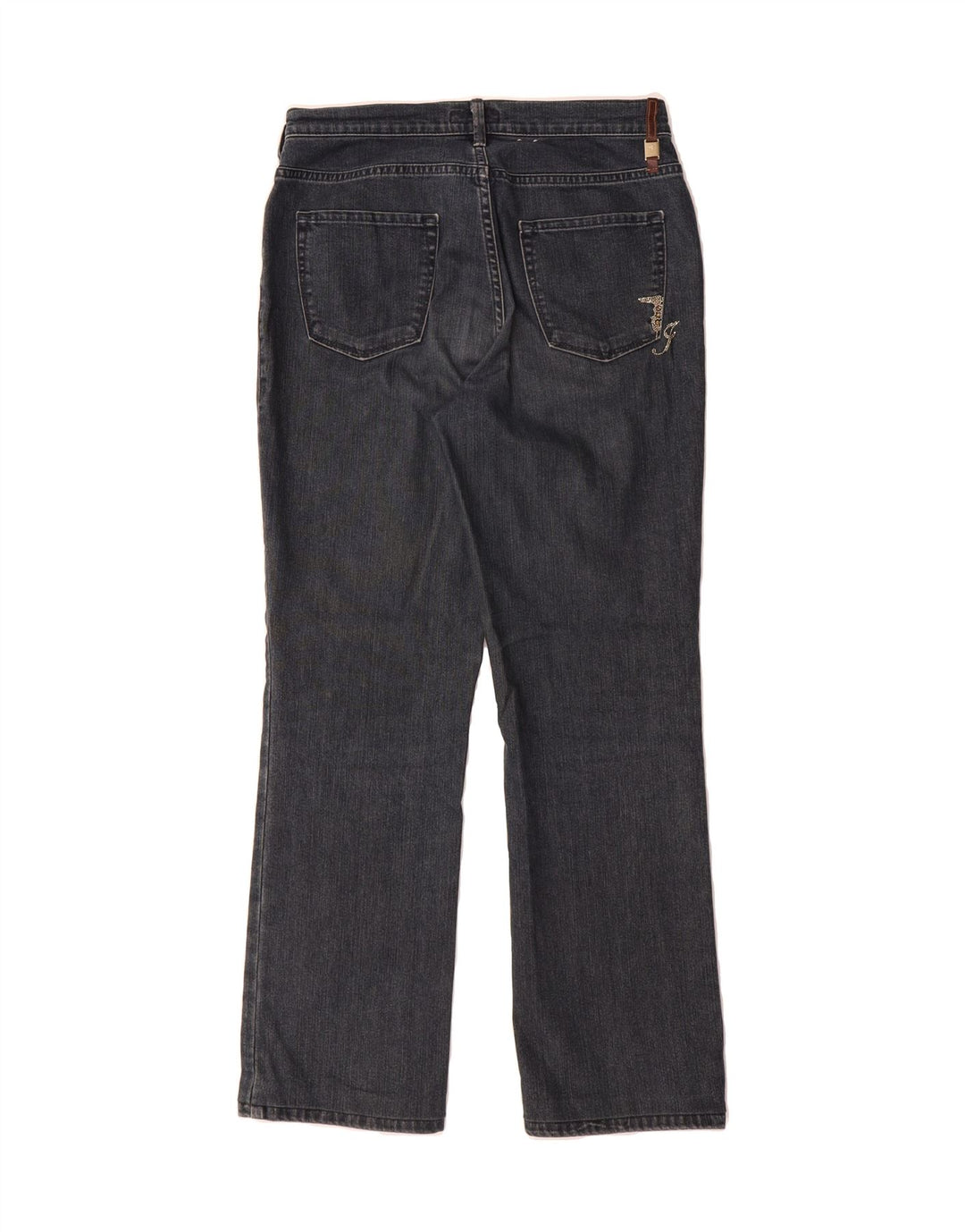 TRUSSARDI Womens Bootcut Jeans W29 L28 Navy Blue Cotton Vintage Trussardi and Second-Hand Trussardi from Messina Hembry 